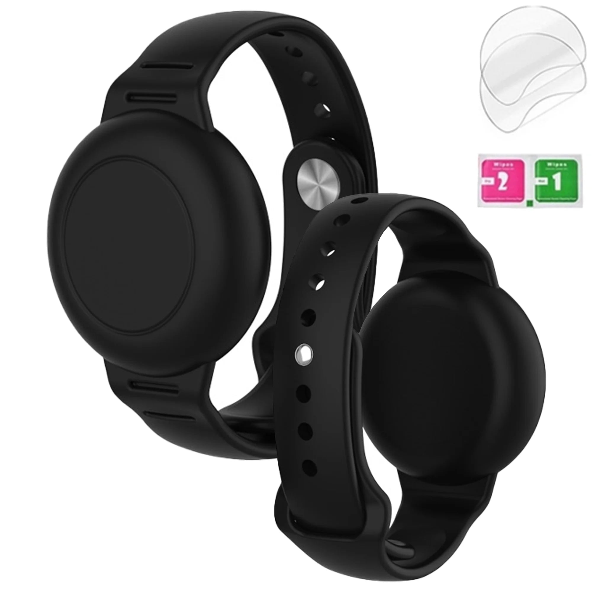 Waterproof AirTag Bracelet for Kids, Hidden Silicone Wristband for AirTag,Secure Holder Strap Band for Child Toddler Protection