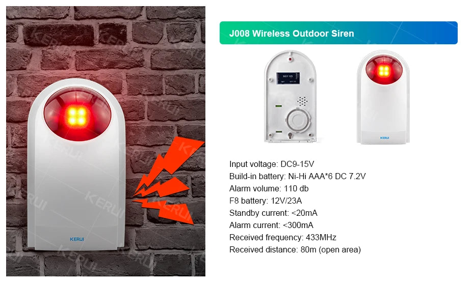 KERUI 4G/WiFi GSM Home Alarm with 7-inch IPS Large Touch Screen Panel Works with Tuya Wireless Security Alarm System Burglar