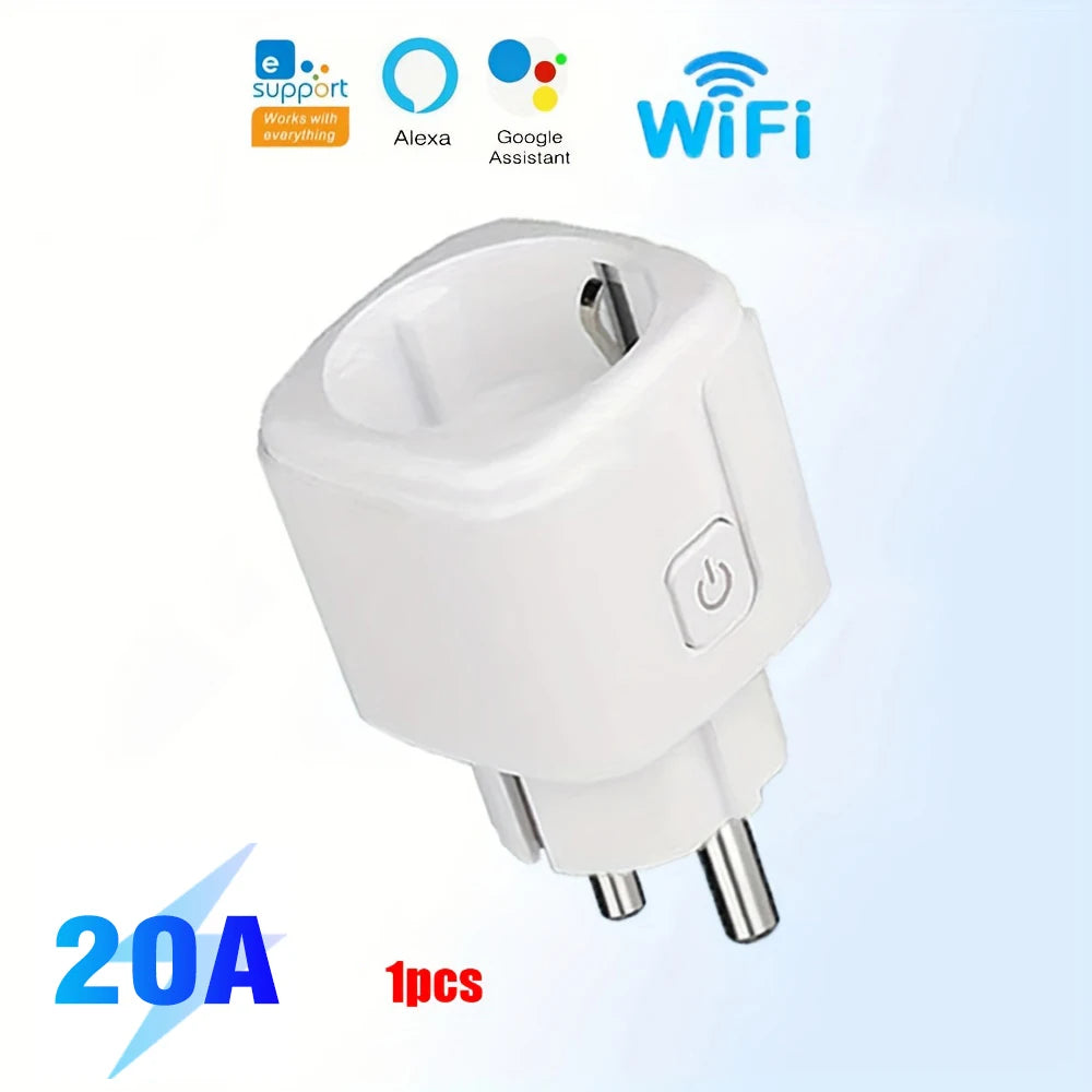 EWeLink Smart WiFi Socket EU Remote Control/Timer Switch/Battery Count Compatible With Google Home Alexa