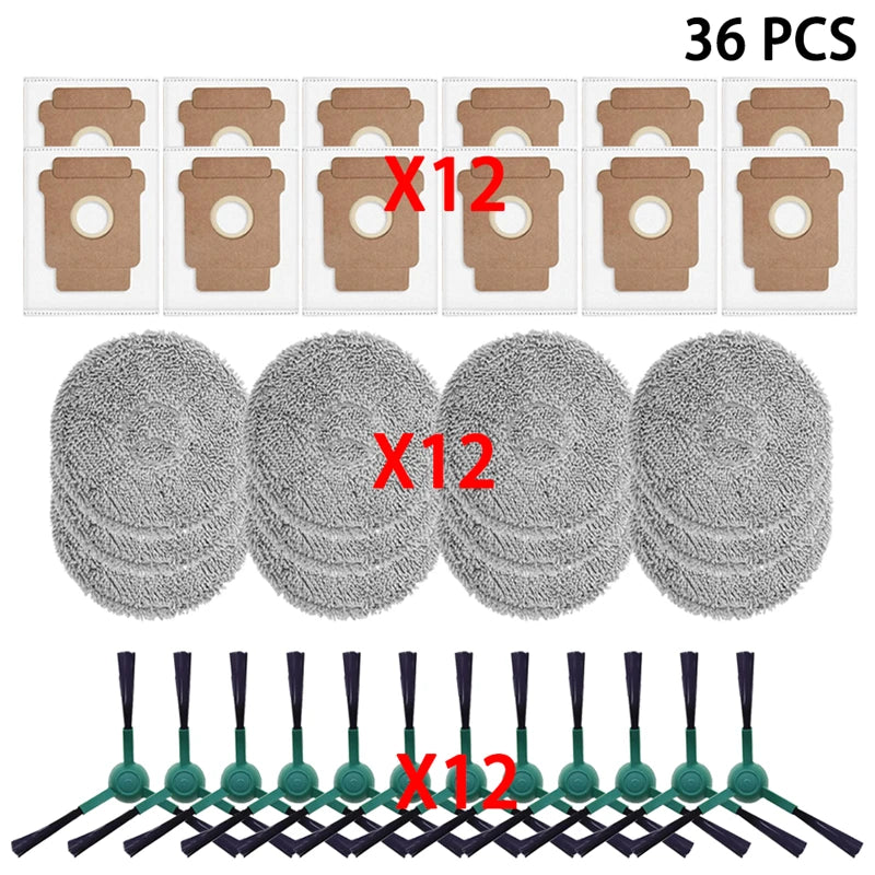 For iRobot Roomba Plus 405 Combo / 505 Combo Robot Vacuum Spare Parts Main Side Brushes Mop Cloths Filters Dust Bags Accessorie