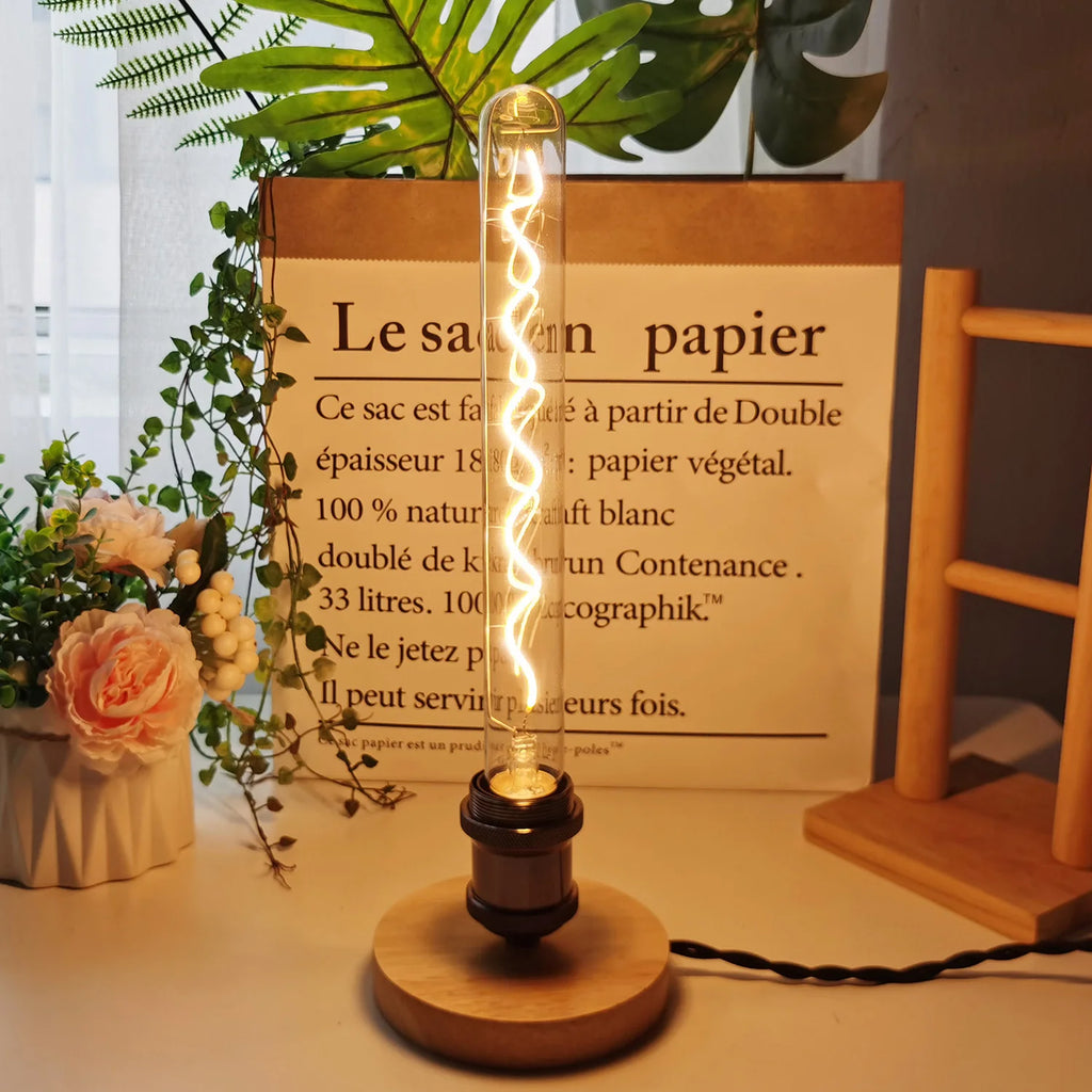 TIANFAN Long Led Bulb T32 300mm Edison Led BuLB Spiral Filament 4W Dimmable 110V 220v Specialty Decorative Light Bulb