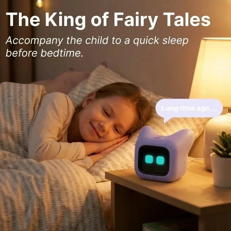Dual Use Car & Home AI Pet Robot Dynamic Expression Voice Interaction Magnetic Fast Charging Smart Companion Toy For Boys Girls