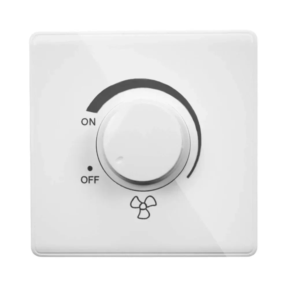 86 Type Adjustment Ceiling Fan Speed Regulator Continuous Wall Switch 220V 10A Speed Control Switch Ceiling Fan White