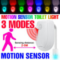 RGB LED Toilet Bowl Lamp PIR Smart Motion Sensor Night Lights AAA Battery Powered For Washroom Bathroom WC Toilet Seat Backlight