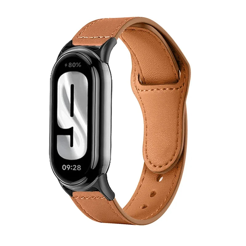 Watch Strap for Xiaomi Smart Band 10 9 Leather Watchband Correas for Xiaomi Mi Band 9 Bracelets Belt for Xiaomi Band 8 Wristband