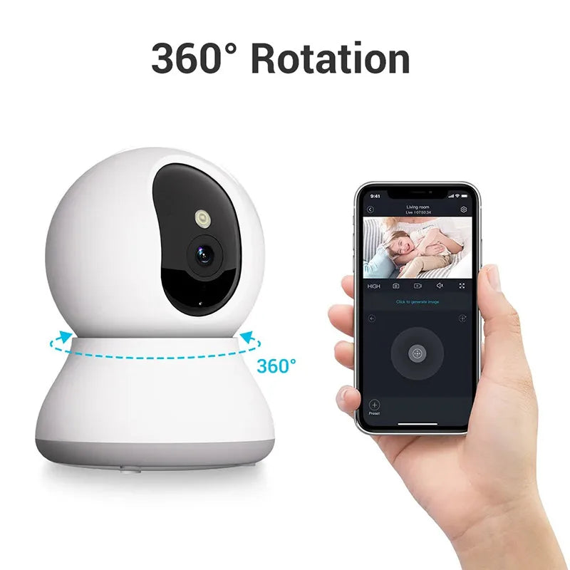 1080P  Smart Mini WiFi IP Camera Indoor Wireless Surveillance Auto Tracking Of Human Home Security CCTV Baby Pet Monitor
