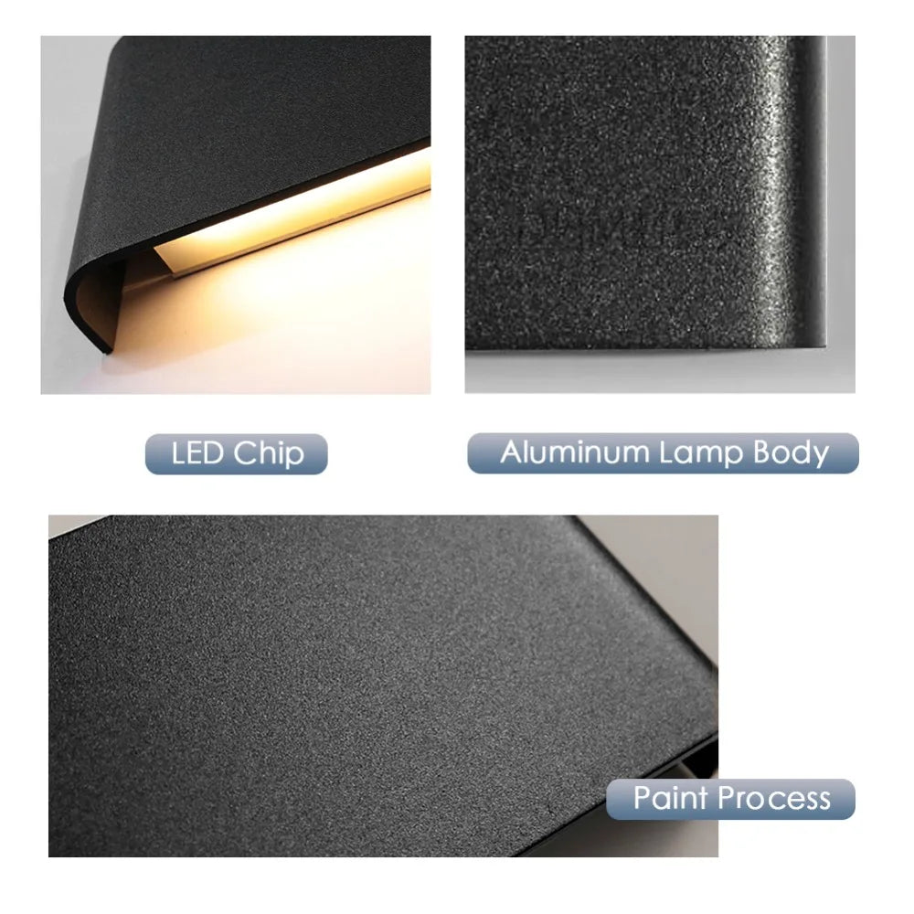 Modern LED Wall Lamp Dimmable 110/220V Indoor Light Fixture Wall Sconces Stair Bedroom Bedside Living Room Home Hallway Lighting