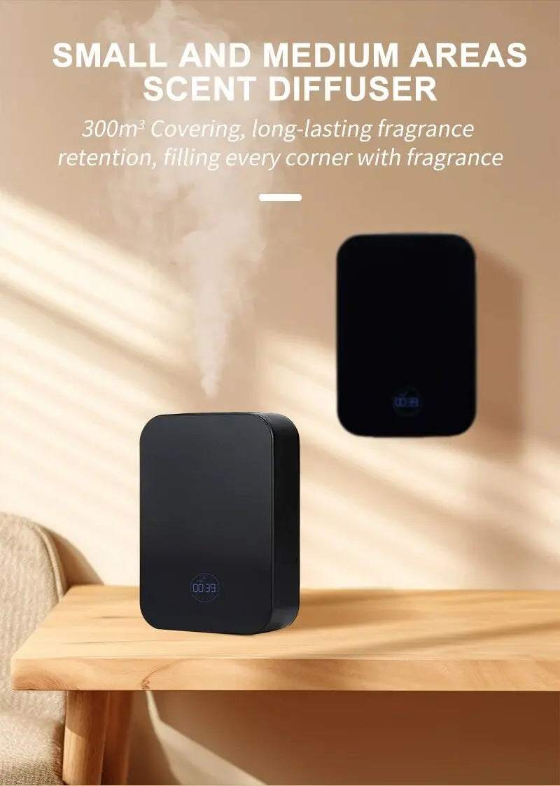 Intelligent Waterless Diffuser Essential Oil Aromatherapy Diffuser 150ml Capacity 300m³ Large Space For Home Office Store Hotel