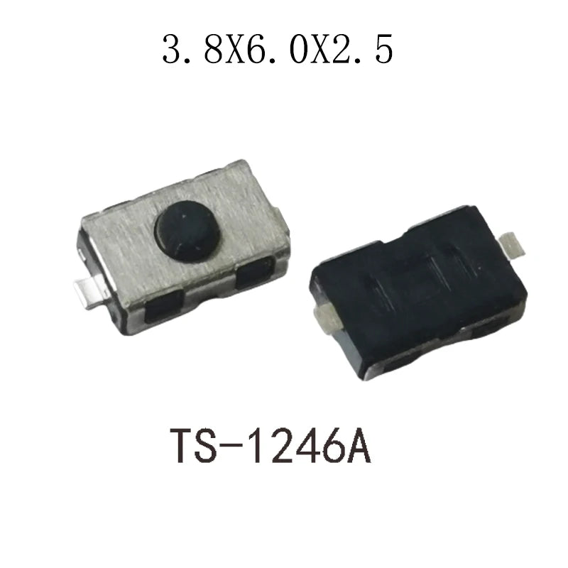 50PCS 4x6/3x6mm H 2.5mm 2Pin Tactile Push Button Switch Phone Button SMD Micro Momentary Switch PCB Mounting