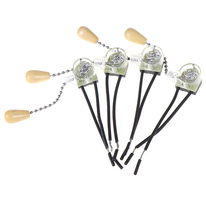 Hot Sale 4pcs Wall Light Pull Switch Home Ceiling Fan Lamp Universal Pull Chain Switch