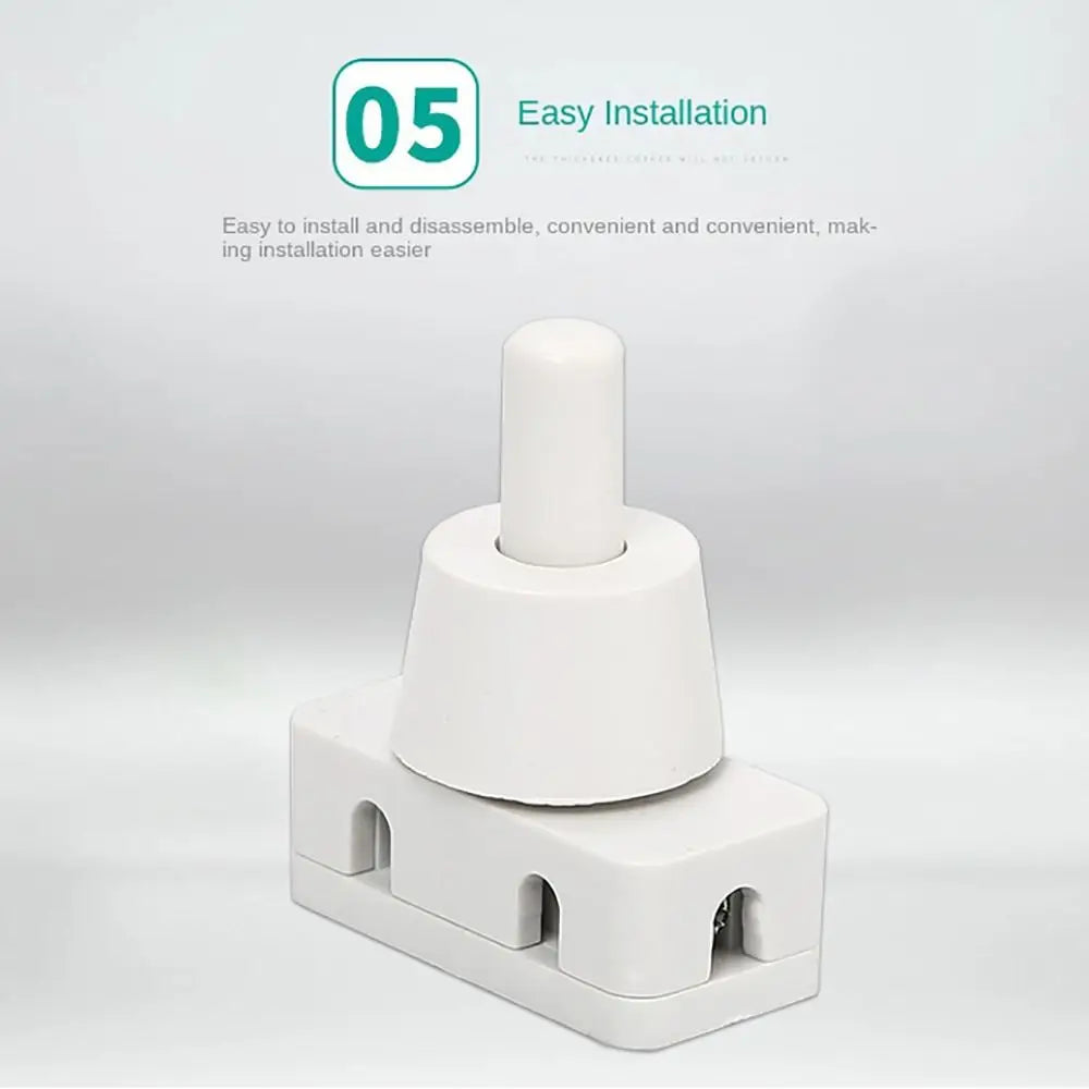 New AC250V ON Push Button Industrial Home Lamps Switch for Home Lamps Table Lamp Plastic Mini Power Switches Household Appliance