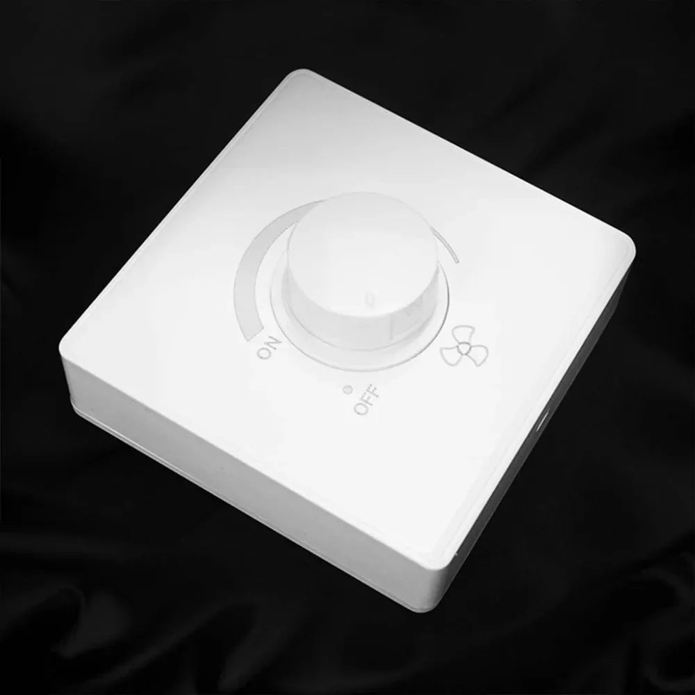 86 Type Adjustment Ceiling Fan Speed Regulator Continuous Wall Switch 220V 10A Speed Control Switch Ceiling Fan White