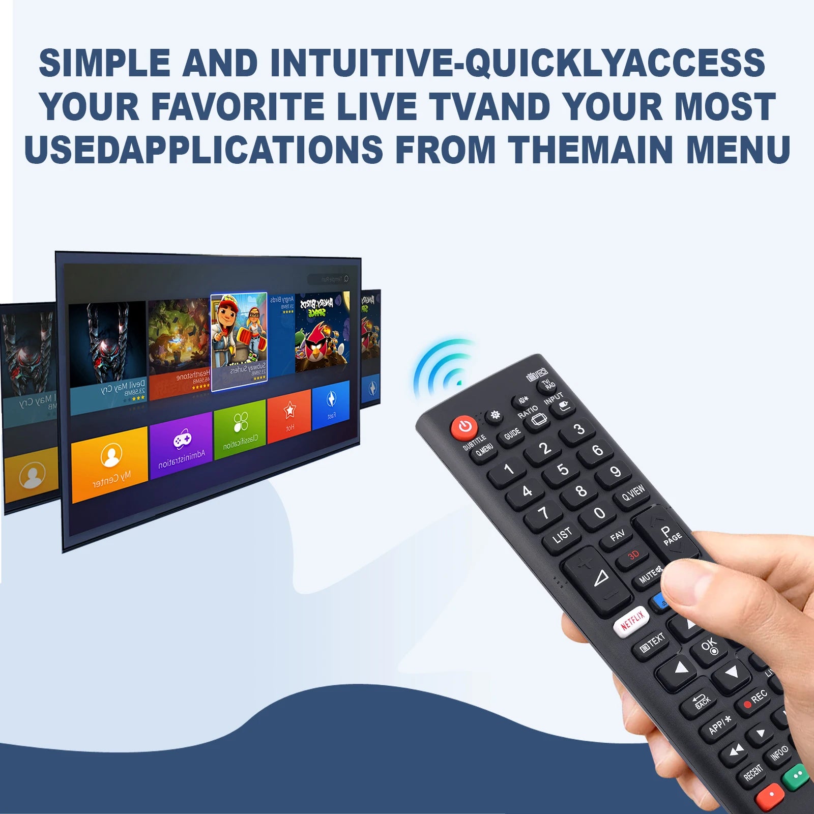 Universal Remote Control for All LG Smart TV LCD LED OLED UHD HDTV Plasma Magic 3D 4K Webos TVs AKB75095307 AKB75375604 AKB75675