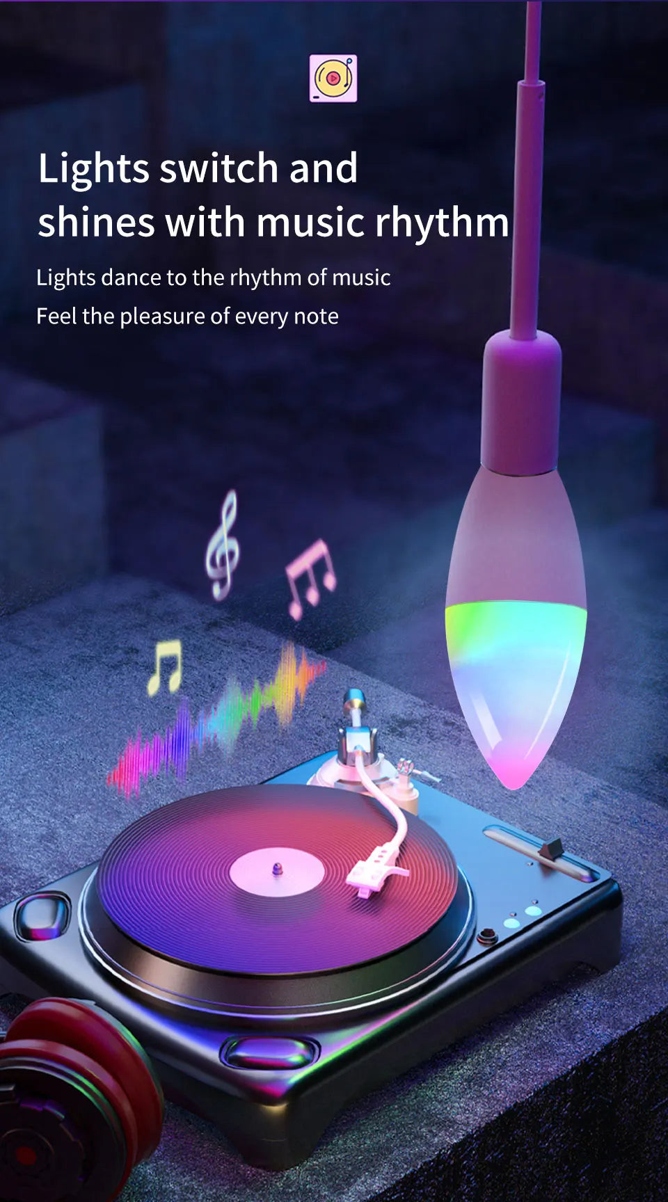 Wifi E14 Led Bulbs 220V Candle Light Tuya Smart Life Spotlight RGB Lamp with RF 2.4G Remote Group Voice Control Alexa Google