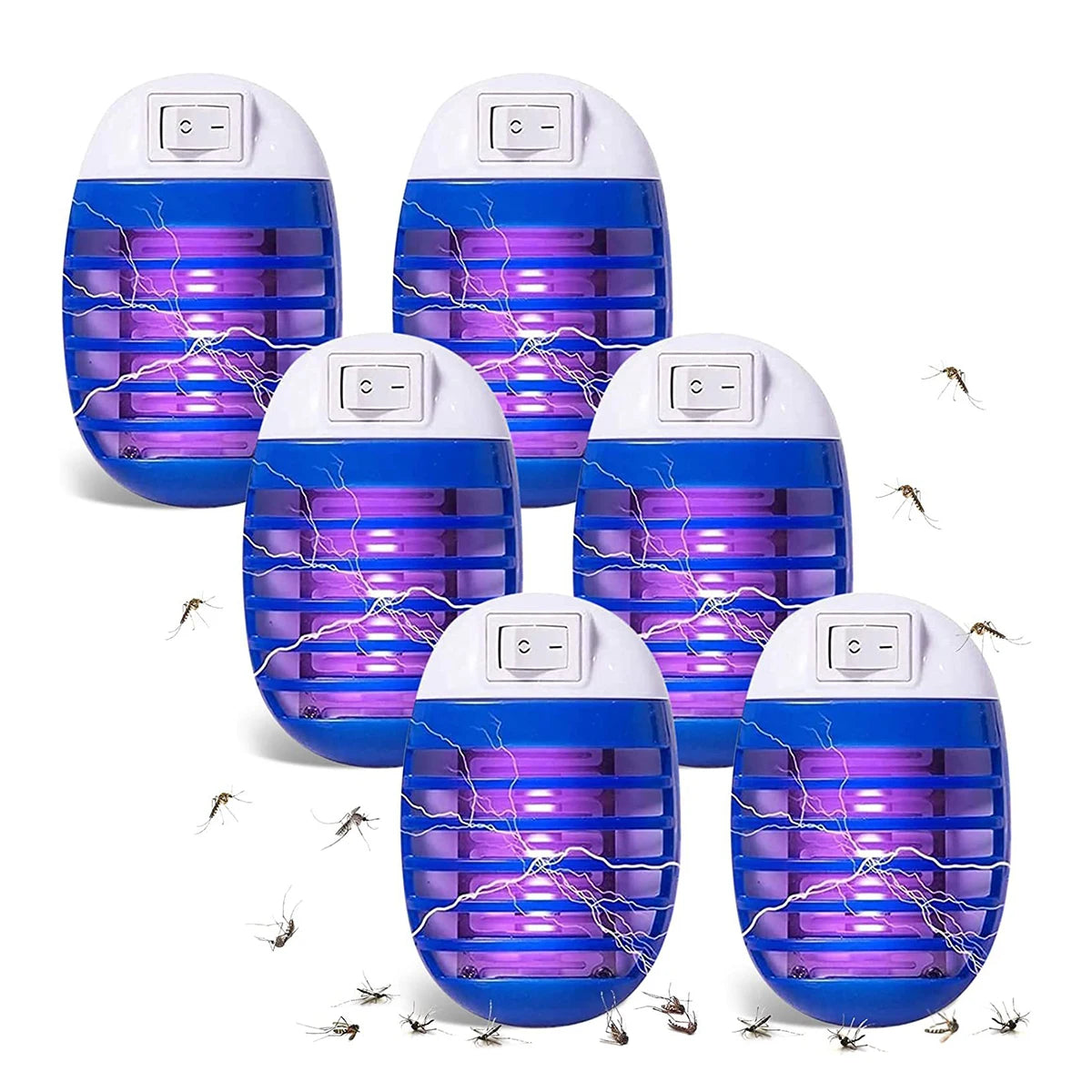 2Pcs LED Socket Mosquito Killer Lamp US/EU Plug Electric Mosquito Fly Bug Insect Trap Killer Night Lamp
