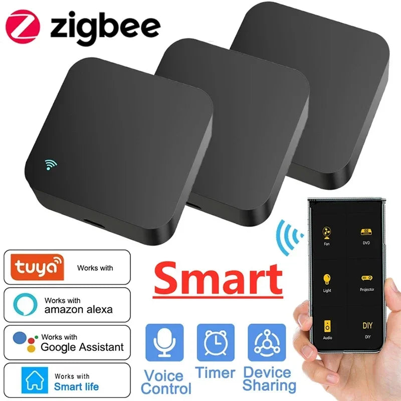 Tuya Zigbee 3.0 Smart IR Remote Control For Alexa Google Home For AC TV Smart Home Blaster Infrared Universal Remote Controller
