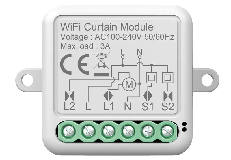 Matter Tuya WiFi Zigbee Mini Curtain Switch Interrupter Roller Shutters Smart Blind Breaker Module Work with  Alexa Google Home