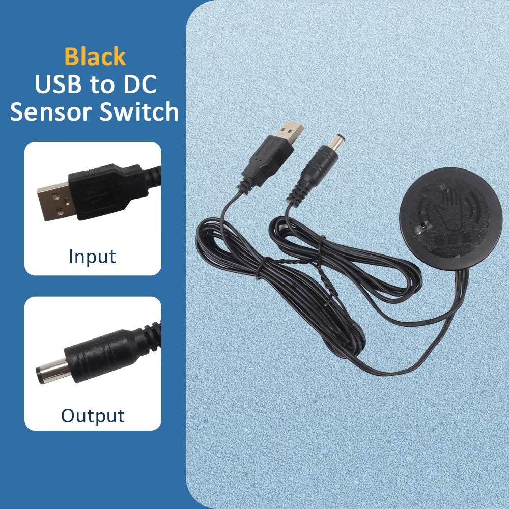 Penetrable 25mm Wood Touch Sensor LED Light Switch 5V 12V 24V 60W Hand Sweep Dimmable Touch Dimmer for Mirror Cabinet Shelf Lamp