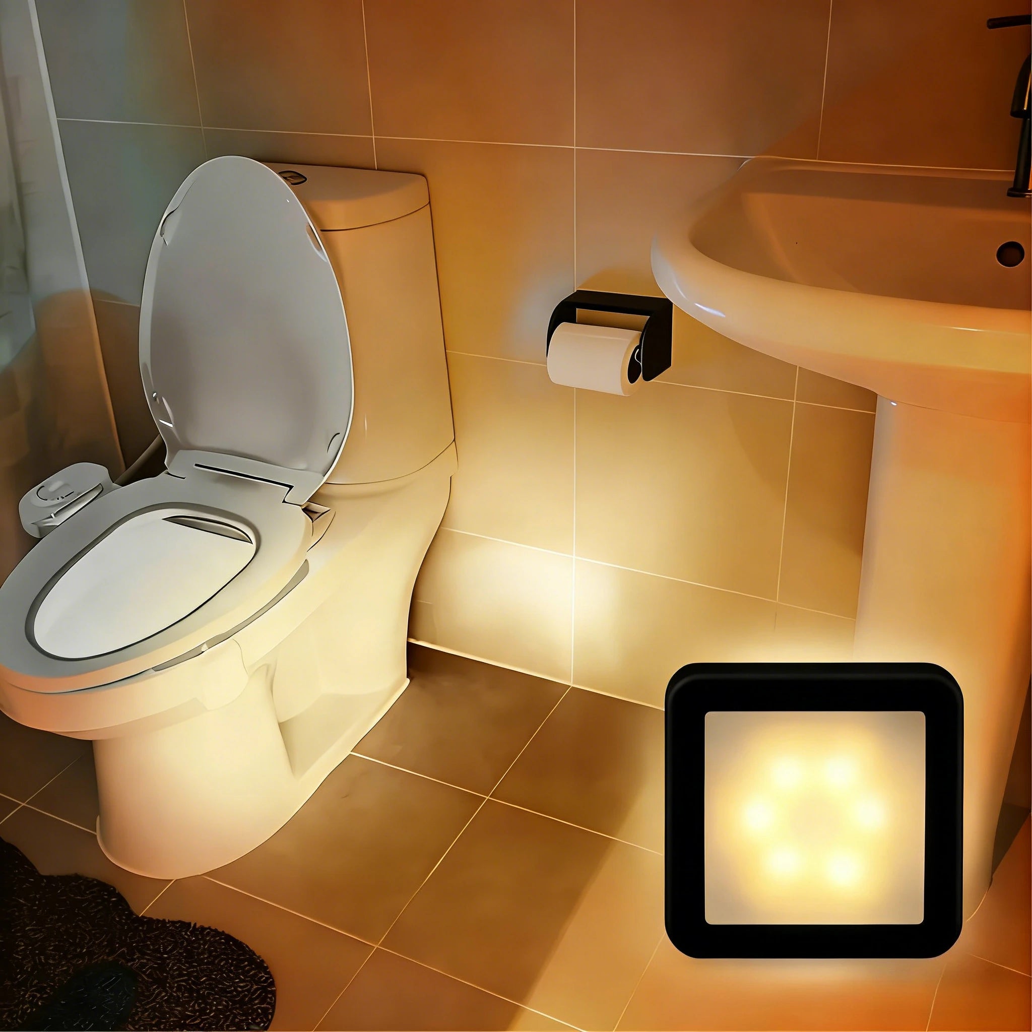 Motion Controlled Human Body Sensor LED Night Light Smart Battery Operated WC Bedside Lamp For Room Hallway Pathway Home Light