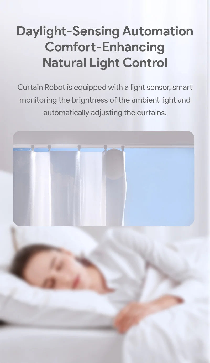 Smart Zigbee Curtain Motor with Hooks for T U Rail Smart Curtain Pusher Robot Compatible with Tuya App Siri Google Alexa Voice