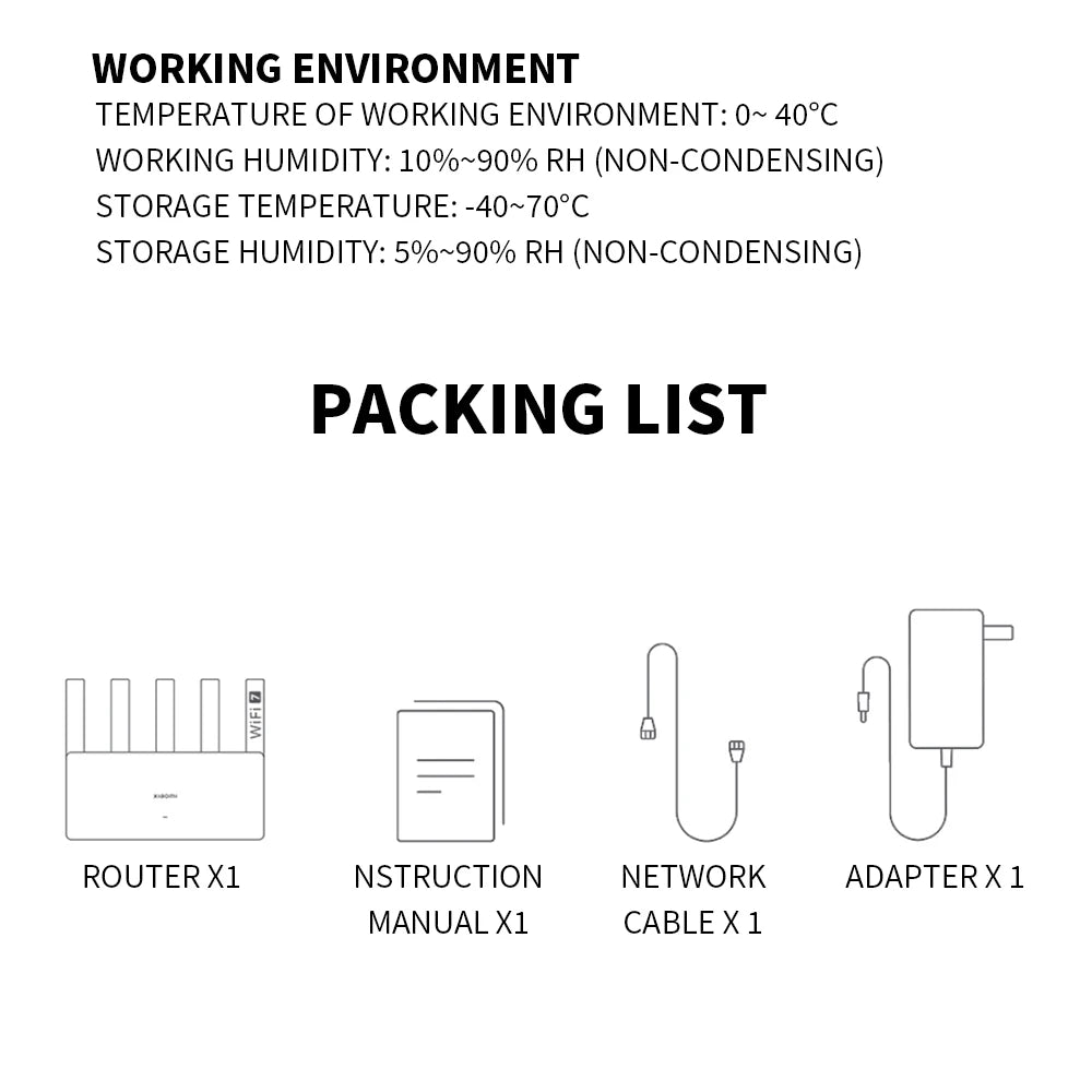 Xiaomi BE5000 Router Wi-Fi 7 Dual-Frequency Mesh Network 2.4/5GHz with 2.5G High-Speed Port IPTV OFDMA Signal Amplifier for Home