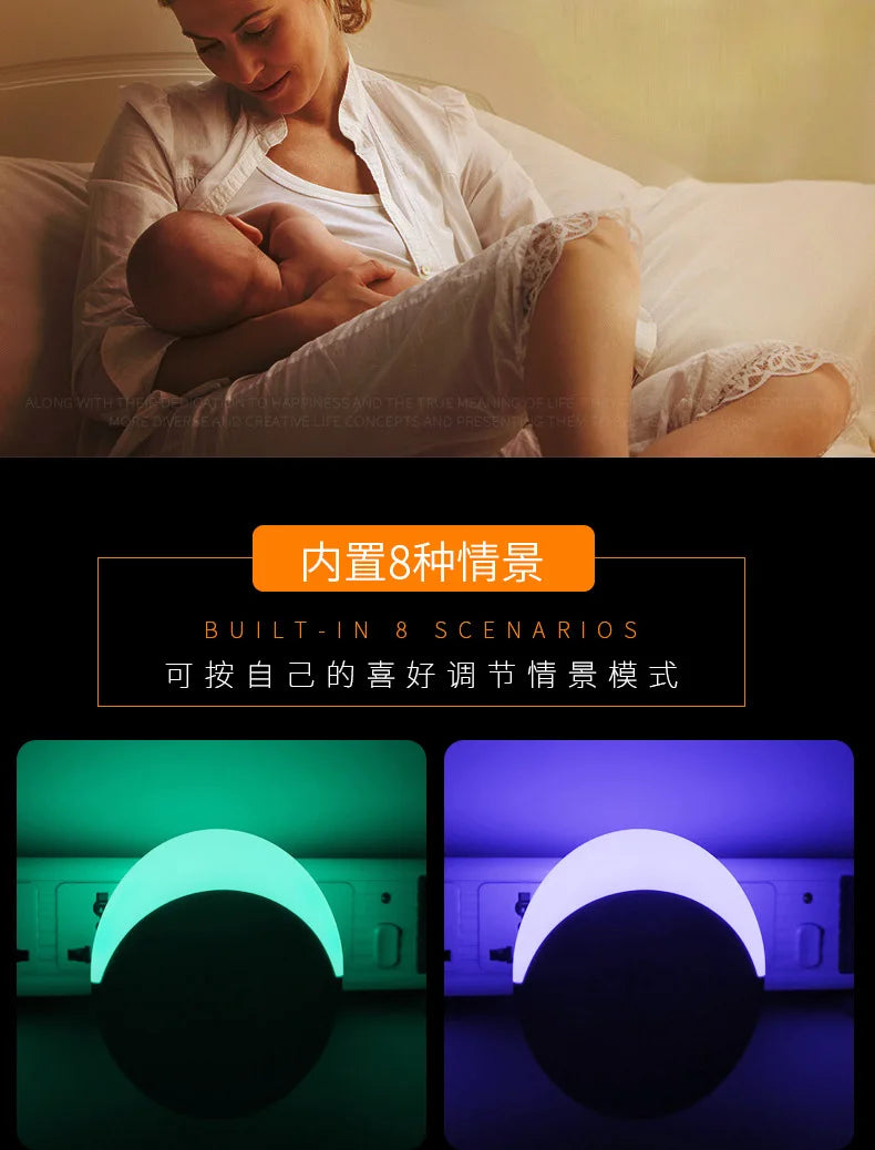 Tuya Wifi Smart Night Light Plug EU AU UK US Adapter Color LED Light Homekit Socket Voice Control Works with Alexa Google Home