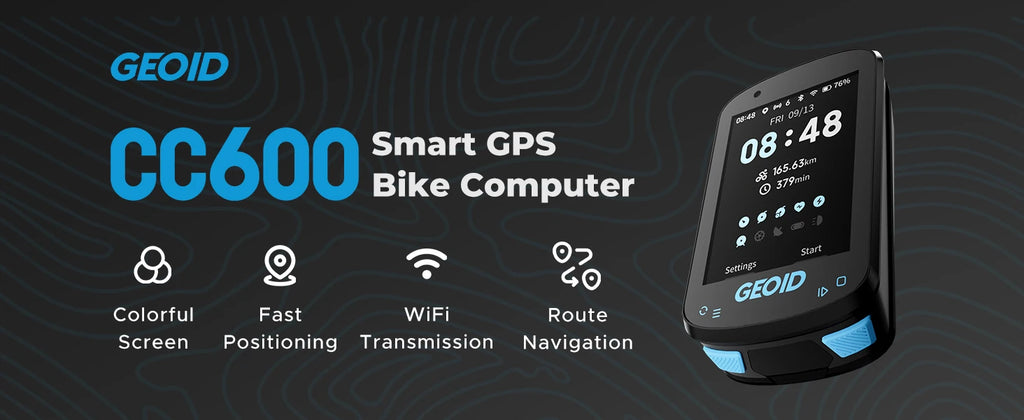 GEOID GPS Bike Computer Smart Navigation Color Screen Odometer Wireless ANT+ WIFI Cycling Speedometer