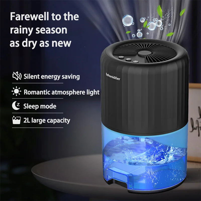 NEW Dehumidifier household intelligent dehumidifier indoor moisture absorption silent small air dryer dehumidifier