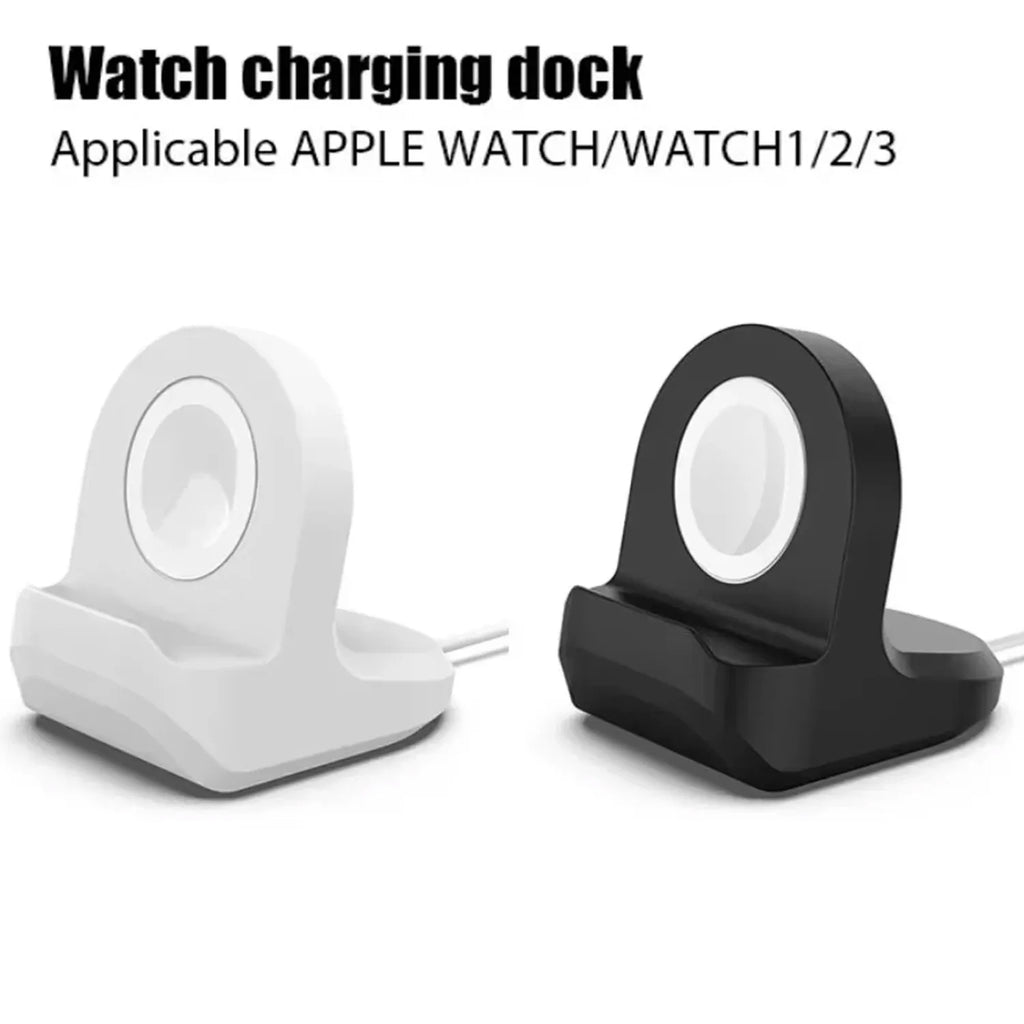 Desktop Silicone Watch Wireless Charger Stand Protective Cover For Apple Watch iWatch Charging Base Holder For Home Office Use