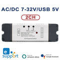 eWelink Smart Home 2CH Wifi Motor Forward Reverse Switch USB 5V DC 12V 24V 32V 85-250V 220V 2 Channel Module Relay,Alexa Googole