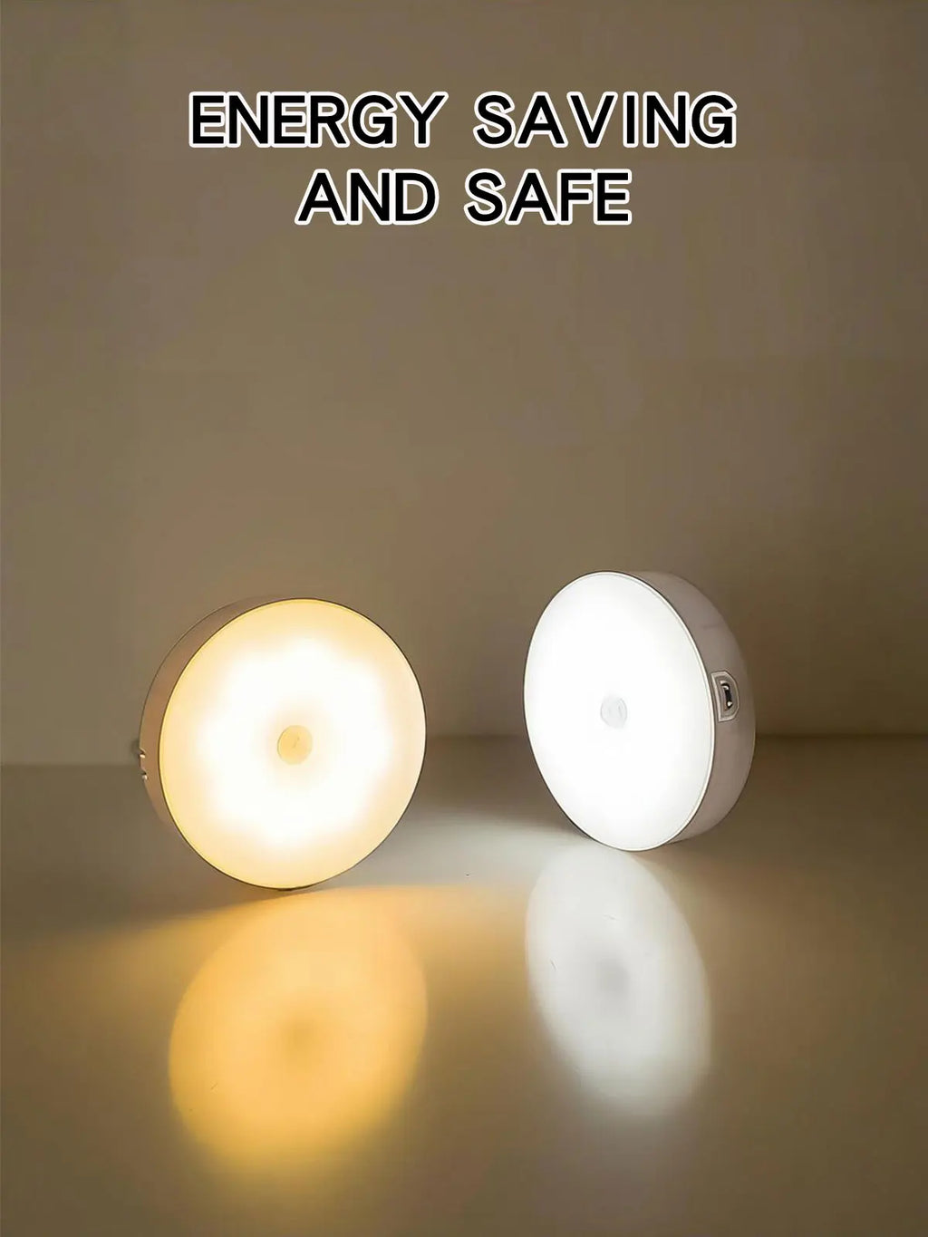 LED Night Light Smart Human Body Sensor with Digital Sensor Head Magnetic Suction Wireless-Use Eye Protect Night Lamp