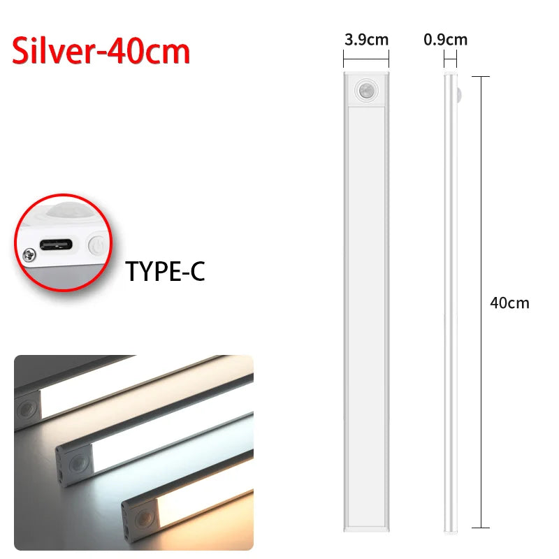 Night Light Led Light Under Cabinet Light Motion Sensor night light Closet Light Cabinet Kitchen Lighting Magnetic night light