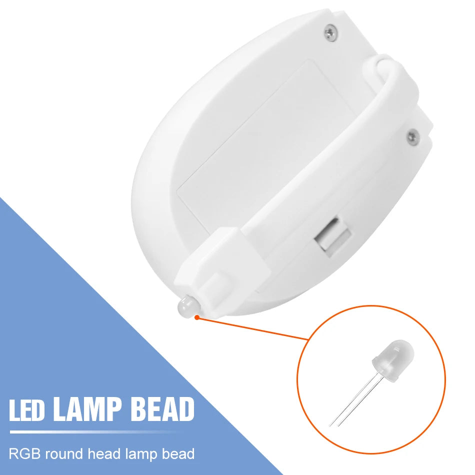 RGB LED Toilet Bowl Lamp PIR Smart Motion Sensor Night Lights AAA Battery Powered For Washroom Bathroom WC Toilet Seat Backlight
