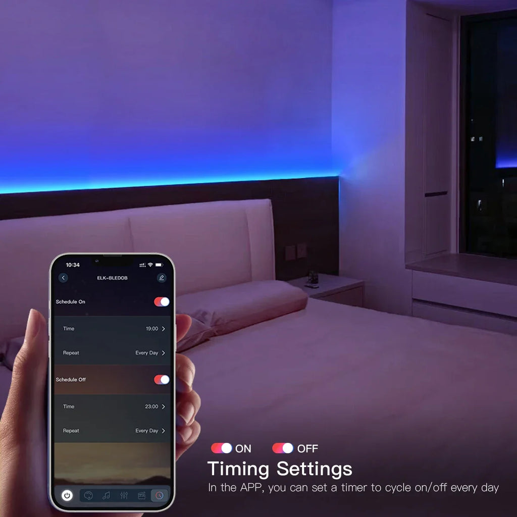 Creative USB 5V LED RGB Strip Light Dimmable APP Control Wireless Bluetooth With Remote Controller Bedroom Mirror Computer Decor