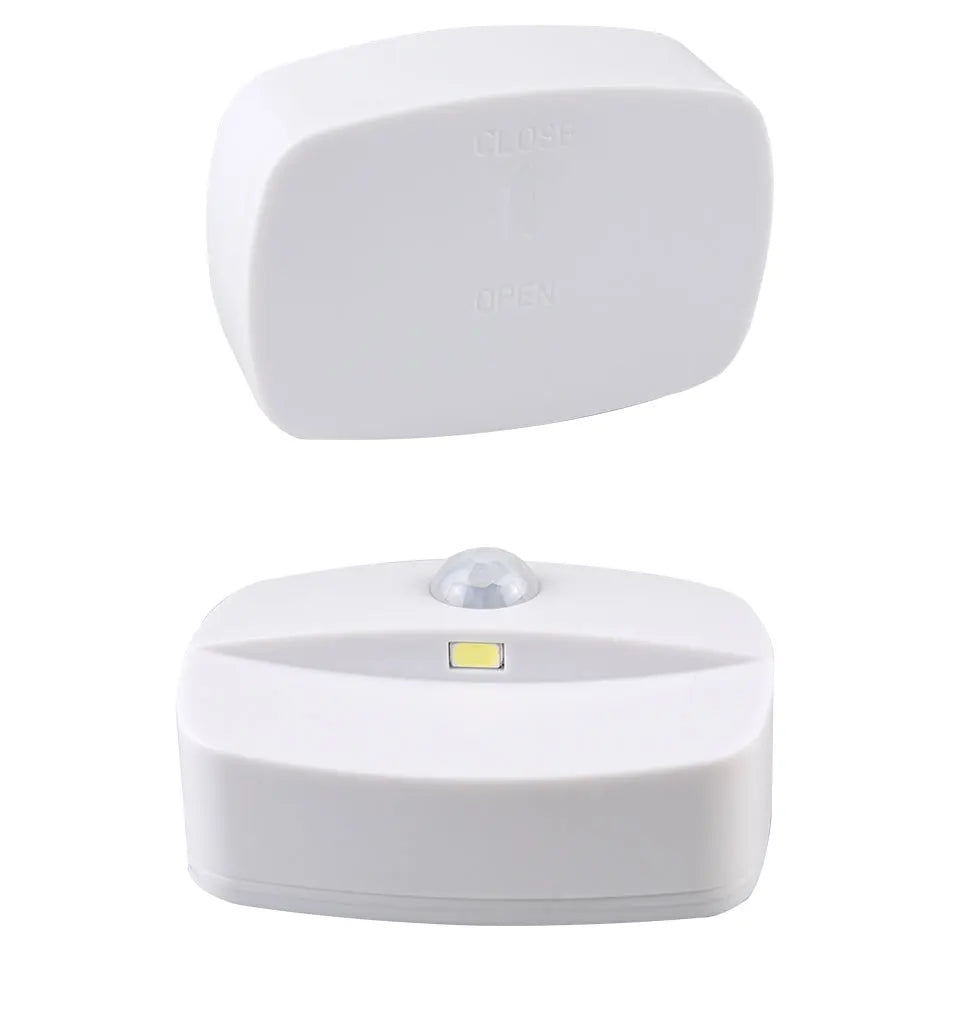 Wireless LED Motion Sensor Night Light Plug In Motion Detector Bedroom Staircase Closet Bedside Night Lamp 220V Battery Powered