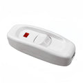 GW320 10A 250V In-Line On/Off Cord Switch rocker switch with Indicator light Bedside Switch with Light at the Middle for black