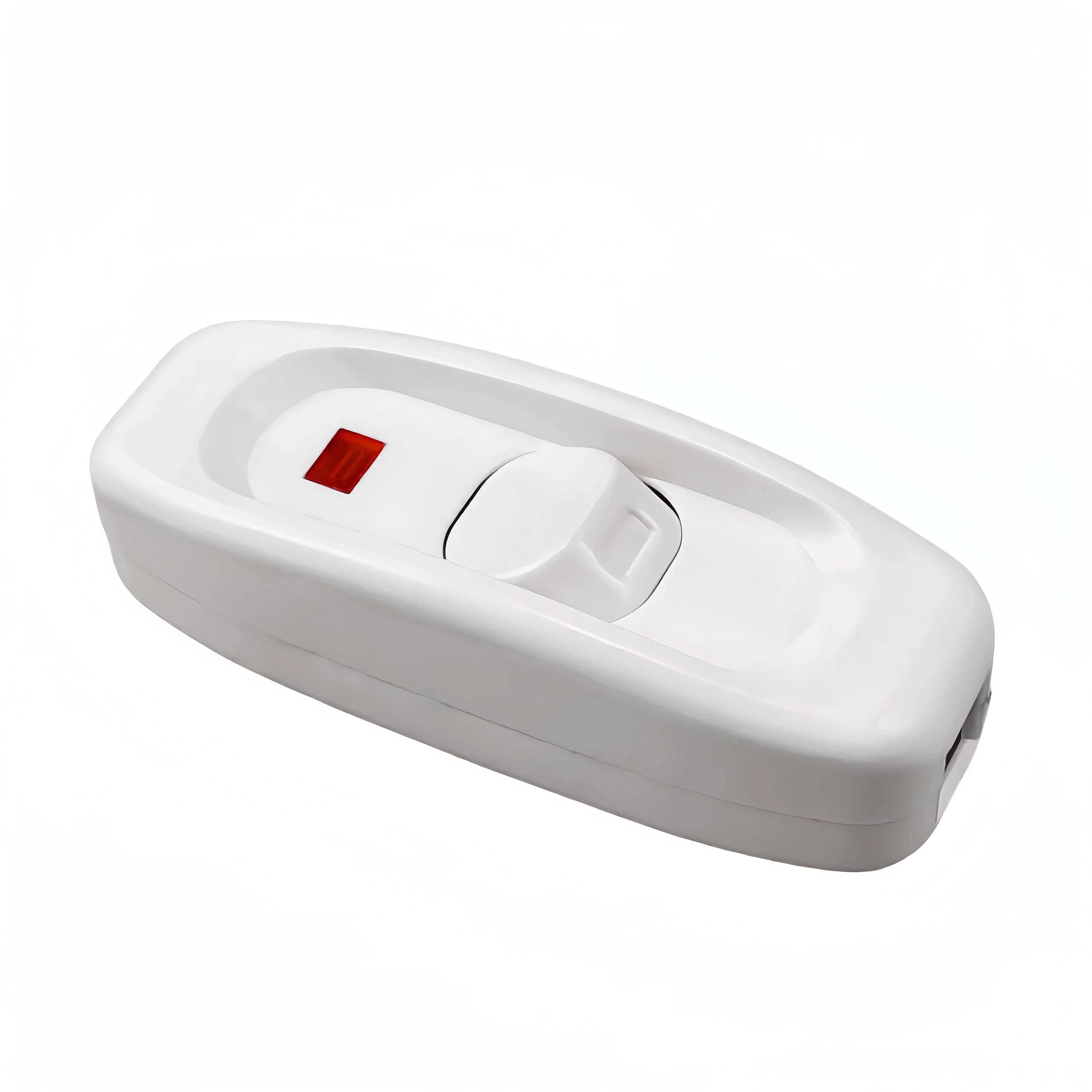 GW320 10A 250V In-Line On/Off Cord Switch rocker switch with Indicator light Bedside Switch with Light at the Middle for black