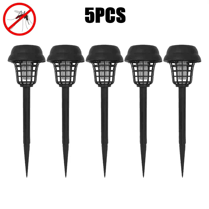 Solar Mosquito Killer Lamp Home Garden Waterproof Mosquito Repeller Outdoor Camping Electric Mosquito Artifact Lighting Lamps