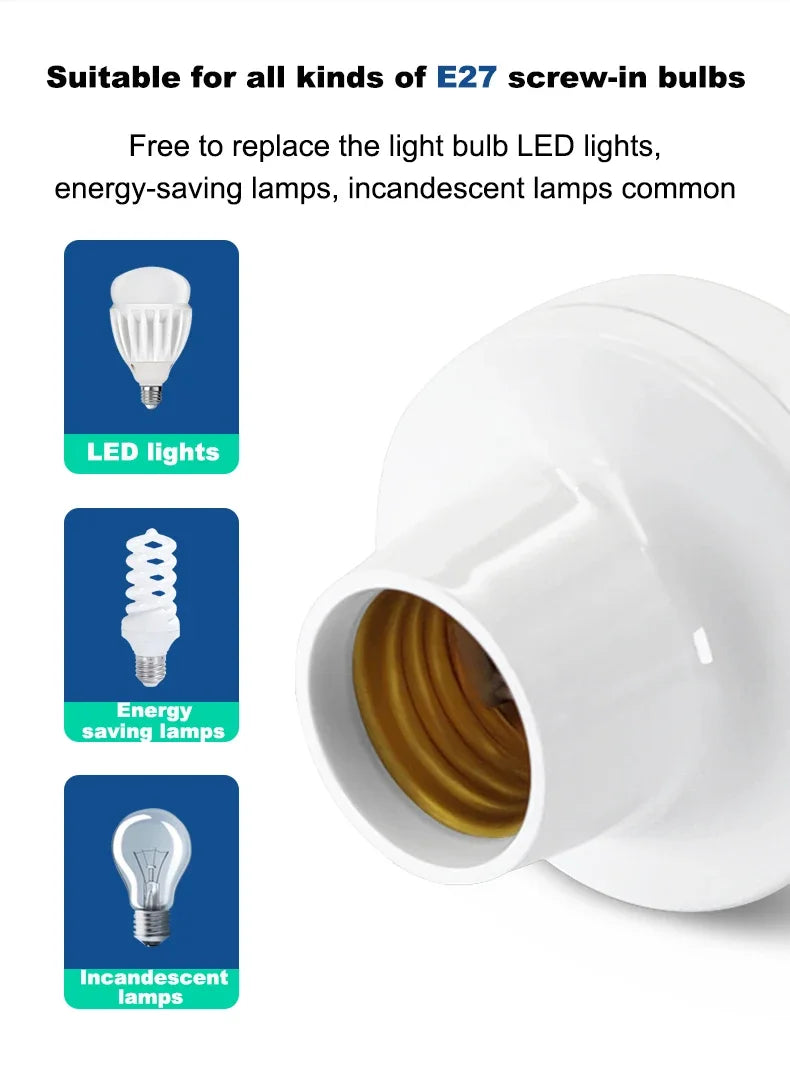 Ewelink E27 Wifi Lamp Holder Smart Socket For Led night Light Nozzle Bulb Adapter Work With Alexa Google Home Voice Control
