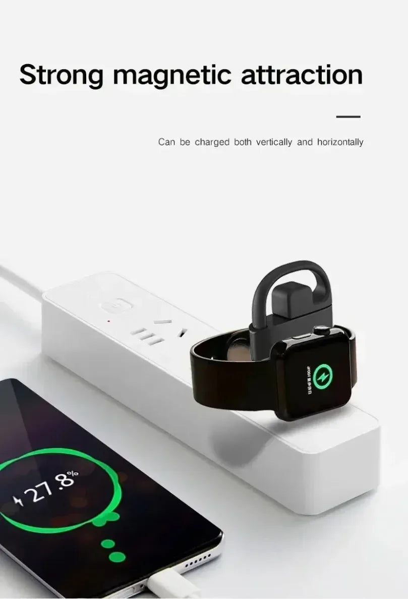 2 in 1 USB and Type C Ports Smart Watch Wireless Charger Pad For Apple Watch Series 11 10 9 8 7 6 5 4 3 SE Fast Charging Stand