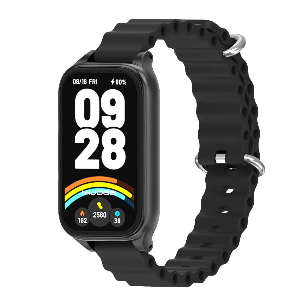 Strap for xiaomi Mi band 9 Active Bracelet Global Version Silicone Waterproof Wristband Mi Smart Band 9 Active Strap