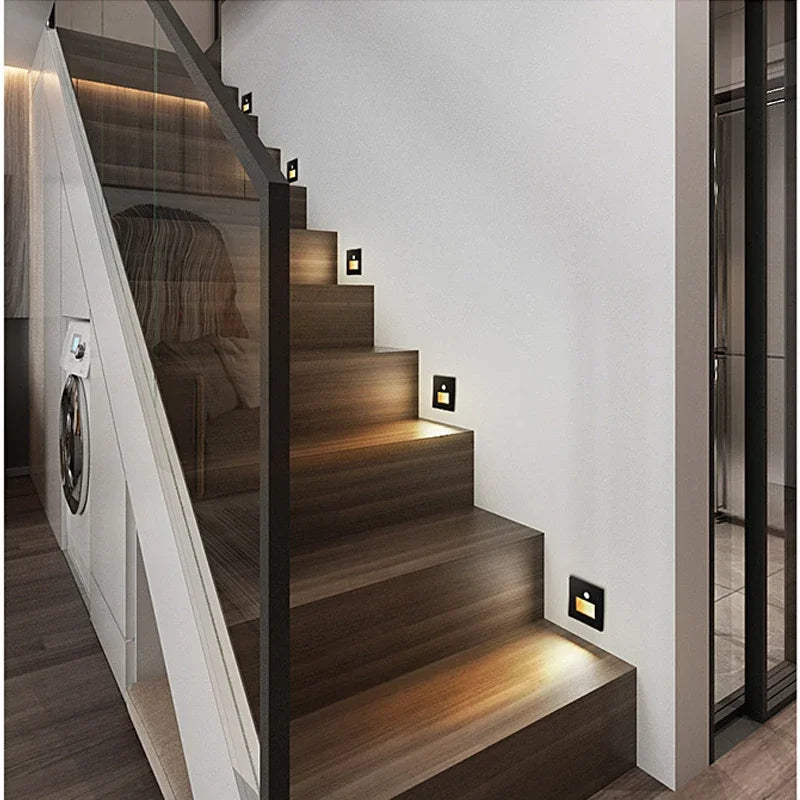 Motion Sensor Light AC110V-220V Infrared Human Body Induction Night Footlight LED PIR Sensor Stairway Corridor Foyer Lighting