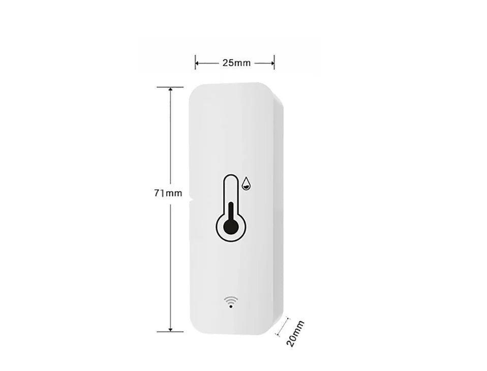 Zigbee/WIFI Tuya Smart Temperature Humidity Sensor Thermometer Hygrometer APP Remote Alarm Zigbee2Mqtt Google Assistant Alice