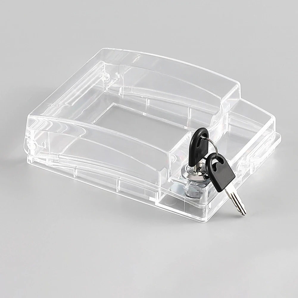 Lockable Waterproof Socket Box with Key for Electrical Outlet Protection Suitable for Homes Schools and Hospitals