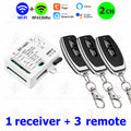 Tuya WiFi RF433mhz Motor Remote Control Switch 2 CH DC 12V 24V DIY Switch/Garage Door Opener/Motor,Work with Alexa Google Home