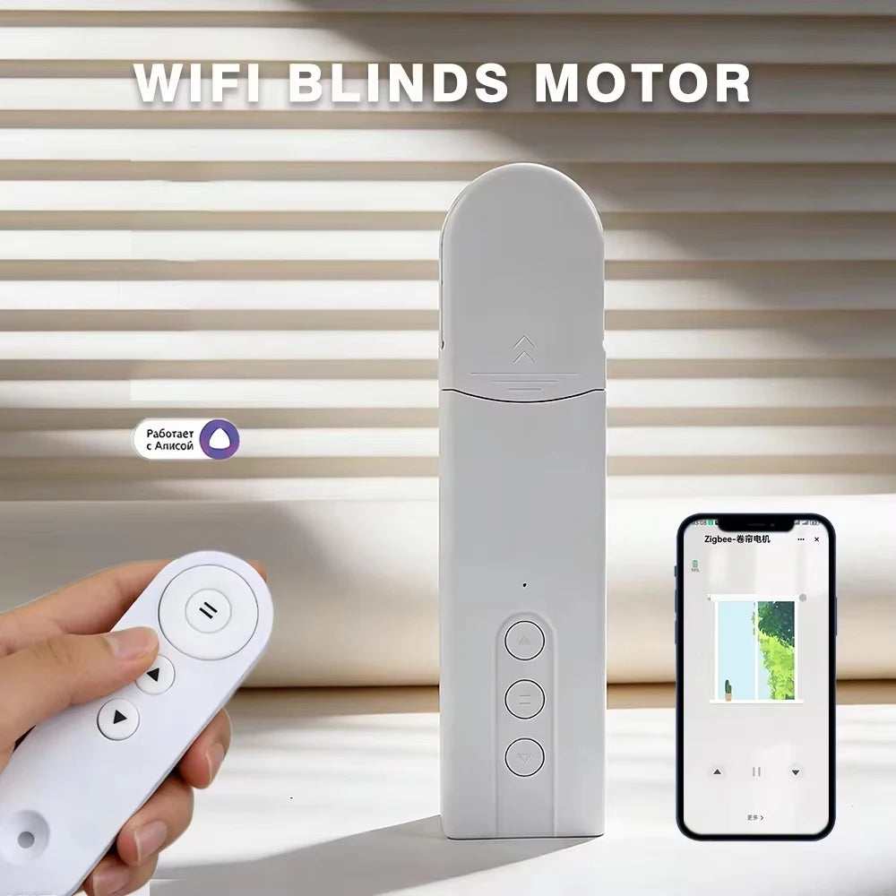 WIFI Smart Blind Motor Zigbee Automatic Electric Roller Shutter Shadows Control Curtain Driver works with APP