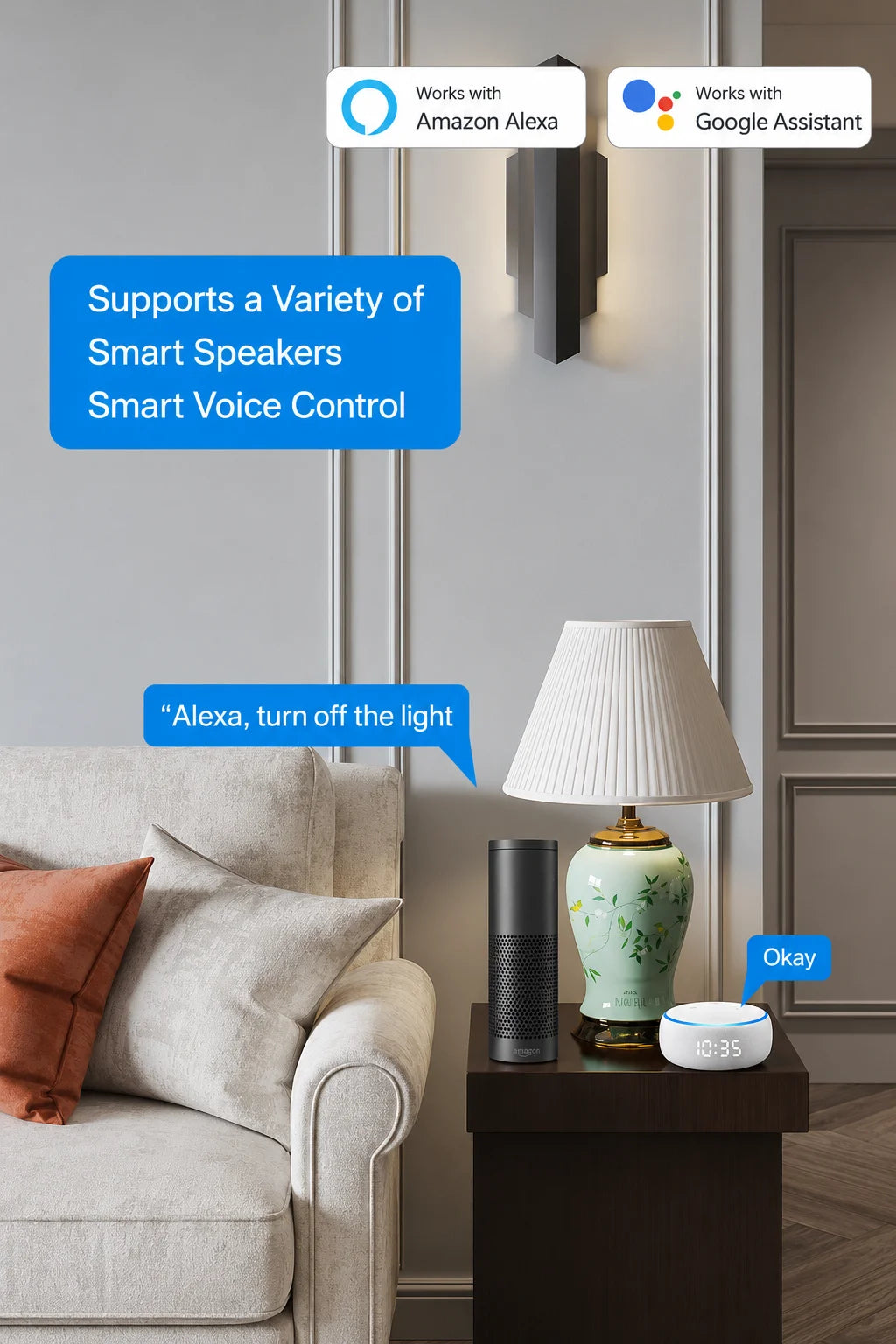 Tuya EU Smart Plug Supports Wi-Fi, 16A/20A, Energy Consumption Monitoring, and Is Compatible with Google Home and Alexa