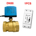AC220V Tuya WiFi Smart Motorized Ball Valve Normally Closed Timing Water Switch Electric Valve with Smart Life Alexa Google Home