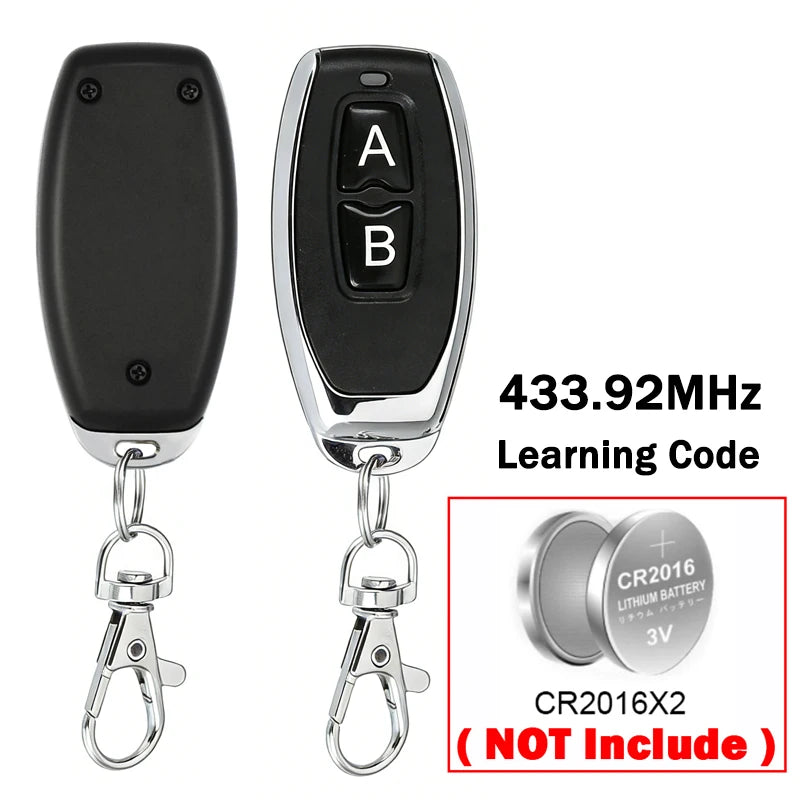433MHz RF Wireless Remote Control Switch 6-30V 85-250V 2CH Relay Receiver For Door Electromagnetic lock Motors Lighting DIY etc