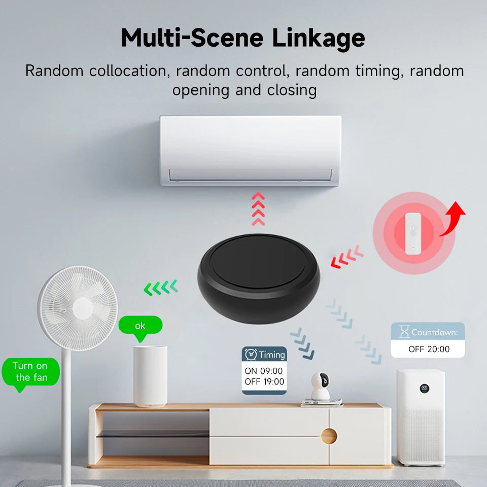 Tuya WiFi Remote controller IR RF Control Tuya Smart Home Appliance TV Light Voice Control Compatible with Alexa Google Home APP